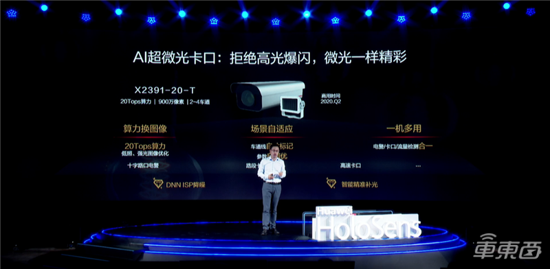 華為的AI超微光卡口攝像機